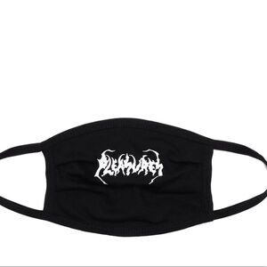 PLEASURES lonesome face mask black